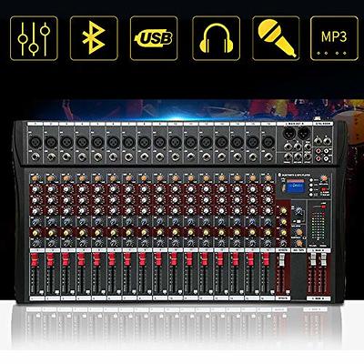 Bluetooth Studio Audio Mixer Sound Mixing Console Desk System Interface w/USB  Drive for PC Recording Input AC 110V for Professional and Beginners  Recording Function (16 Channel) - Yahoo Shopping