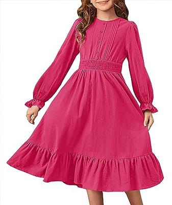 Long Sleeve Ruffle-Hem Dress in Ponte