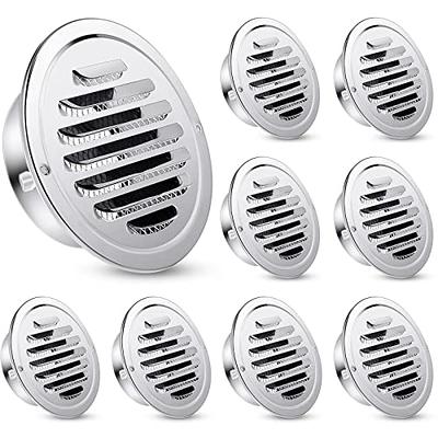 Stainless Steel Air Vent Round Grille Ventilation Cover Wall Vent