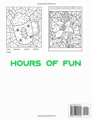 Color By Numbers Coloring Book For Kids Ages 4-8: Large Print Flowers,  Birds, Animals, And Beautiful Natural Scenes Color By Number Coloring Books  For Kids Ages 4-8 - Yahoo Shopping