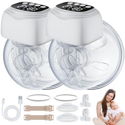  Momcozy Breast Pump Hands Free M5, Wearable Breast Pump Of  Baby Mouth Double-Sealed Flange