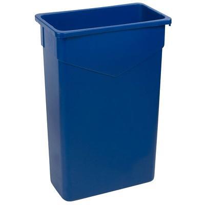 Lavex 95 Gallon Gray Wheeled Rectangular Trash Can with Lid