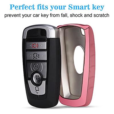 QBUC for Ford Key fob Cover,TPU Car Key Case Protector with Keychain  Compatible with 2017