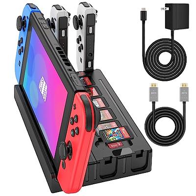 Switch TV Docking Station with Joycon Charger, Replacement for Switch TV  Dock with 4K HDMI Switch TV Adapter, Switch Base Station Charging Stand  with