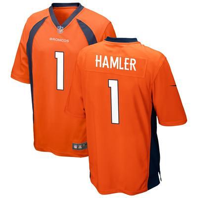 Mens NFL Team Apparel Denver Broncos KJ HAMLER Football Jersey Shirt N –