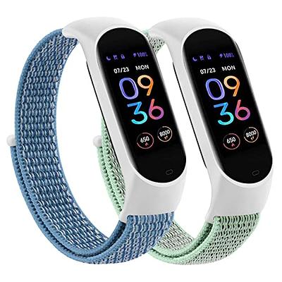 Nylon Bands for Amazfit Band 5 Replacement Strap Women Men, 2 Pack