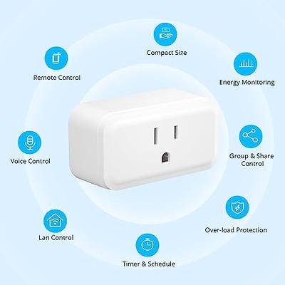 Wyze Plug, 2.4GHz WiFi Smart Plug, Works with Alexa, Google Assistant,  IFTTT, No Hub Required, Two-Pack, White 