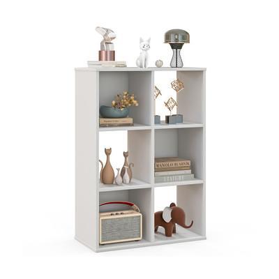 Costway 6 Cube Storage Shelf Organizer Bookcase Square Cubby