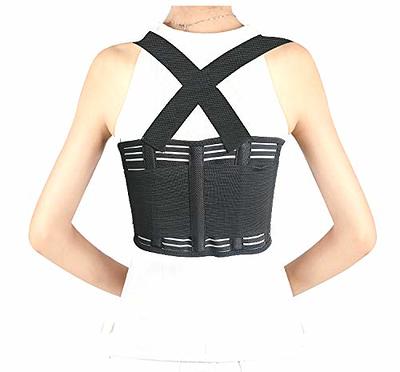 L)Adjustable Broken Rib Brace Elastic Chest Wrap Belt Unisex Men Women