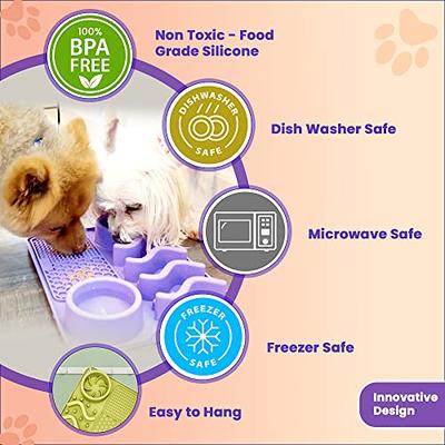 Dog Licking Mat Dog Licking Mat Dog Licking Pad With Bottom Suction Cup,  Anti-strangulation Pet Bowl