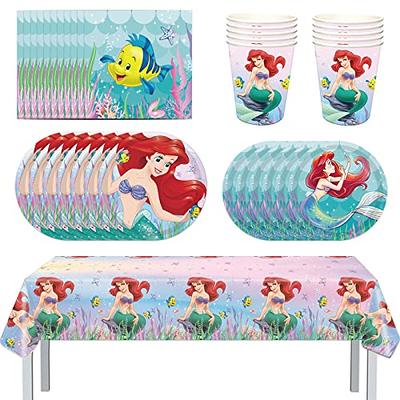 Mermaid Ariel Party Supplies Set,Serves 16 Guests Little Mermaid Party  Favors, Including Plates, Cups, Napkins, Tablecloth for Boys and Girls Birthday  Party Decorations - Yahoo Shopping