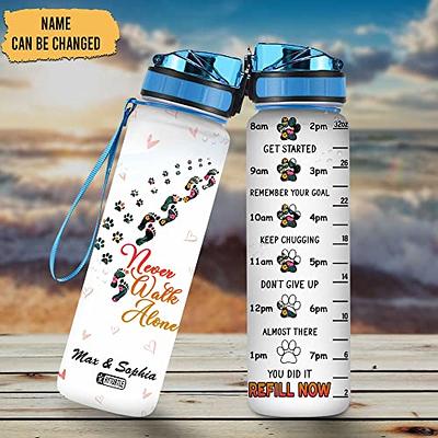 Dog Is Good Never Walk Alone Dog Water Bottle