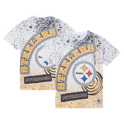 Men's Mitchell & Ness White Pittsburgh Steelers Team Burst Sublimated T- Shirt - Yahoo Shopping
