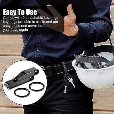 Heavy Duty Belt Heavy Duty Keychain Set With 6 Metal Rings And Tactical  Clip For Men Stainless Steel Black Key Holder From Davidnwaba, $22.79