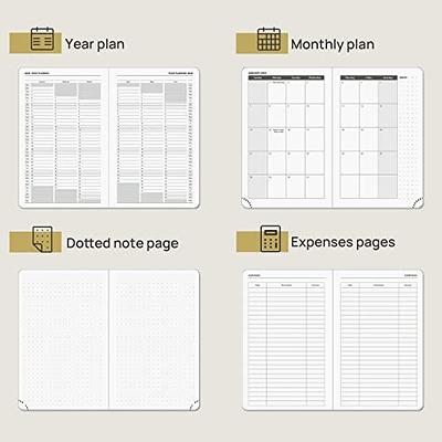 POPRUN Planner 2023-2024 Pocket Size (4.5'' x 6.25'') Academic Year  Calendar (July 2023 - June 2024) with Hourly Time Slots, Weekly & Daily  Organizer