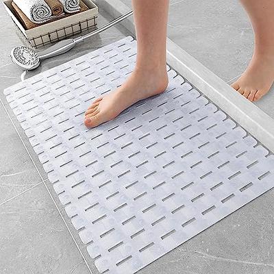 Tiamo Non-Slip Extra Large Shower Mat(35.4*23.6), Walk in Shower Mat for  Elderly,Drain Holes,No Suction Cups Needed,Firm Spa Mat Heavy Duty Rubber -  Yahoo Shopping