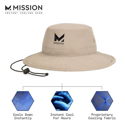 Mission Cooling Bucket Hat for Men & Women, One Size, Khaki