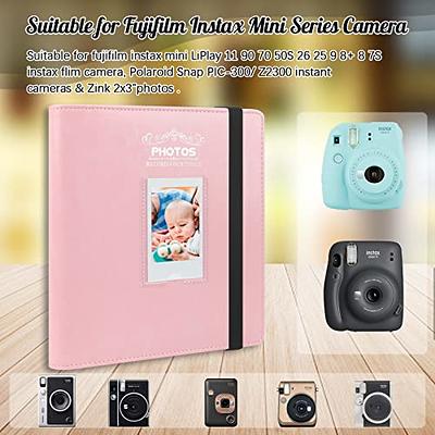 64 Pockets Mini Photo Album Card Bag- Fits For Fujifilm Instax Mini 12  Mini11 Mini 9 Mini 8 Mini 90 Mini 25 Mini Liplay Mini Evo, Snap PIC-300,  Mini 3-Inch