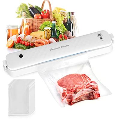 Vacuum Sealer Machine for Food Saver, Dry/Moist Modes with Automatic Air Sealing System,Stainless Steel ,Compact Design with 15 Vacuum Seal Bags & 1