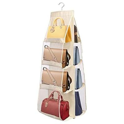 Noleja Purse Organizer for Closet, Clear Shelf Dividers,Adjustable Acrylic  Shelf Divider for Clothes Purses Handbag Closet Organizer, Adjustable for