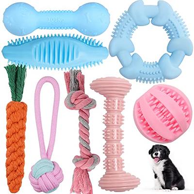 1pcs Puppy Teething Chew Toy Rubber Snack Ball Interactive Toy For