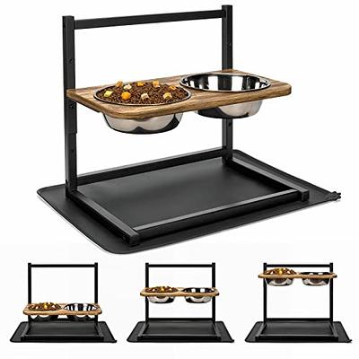 Alpeir Elevated Dog Bowls for Large Dogs, Raised Dog Bowl Stand with 2 Bowls,  Adjustable Pet Food Water Bowl, Retro Brown - Yahoo Shopping