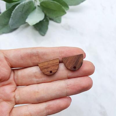 Wood Earring Studs For Jewelry Making Wooden Stud Findings Wood