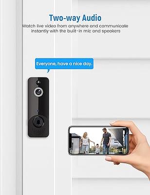 AIWIT Wireless Video Doorbell Cam, Indoor/Outdoor Surveillance Camera  Included Ring Chime, 2-Way Audio, AI Human Detection, Night Vision, Instant  Alerts, Live View, Cloud Storage, 2.4G Wi-Fi - Yahoo Shopping