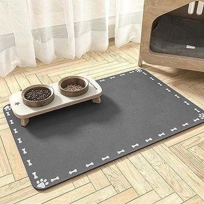 Taglory Dog Bowl Mat, Small 18.5 L x 12 W Pet Food Mat, Non Slip Silicone  Dog Cat Mat for Food and Water, Blue - Yahoo Shopping