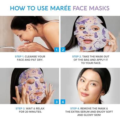 MAREE Facial Masks with Marine Collagen & Hyaluronic Acid - Sheet