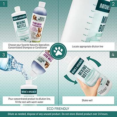 Nature's Specialties Mixing Bottle and Dog Shampoo Concentrate Bundle, Easy  to Read Measurements Mixing Bottle 32 oz, Dog Coat Conditioner Concentrate  with Aloe 16 oz - Yahoo Shopping