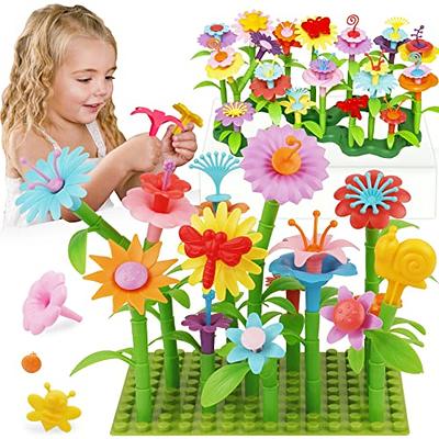 IQKidz 3-6 Years Old Toddler Toys - Flower Garden Building Toy and