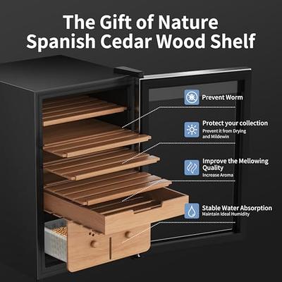 400 Cigar Cooler and Humidor with Spanish Cedar Shelves and