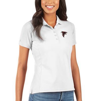 Men's Atlanta Falcons Antigua White/Gray Groove Polo