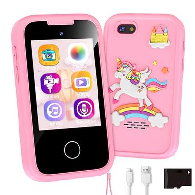 Kids Phone Toys for 3 4 5 6 7 8 Year Olds Girls, Smart Phone for Kids with  Camera MP3 Music Player Games Habits ABCs Touchscreen Learning Toy