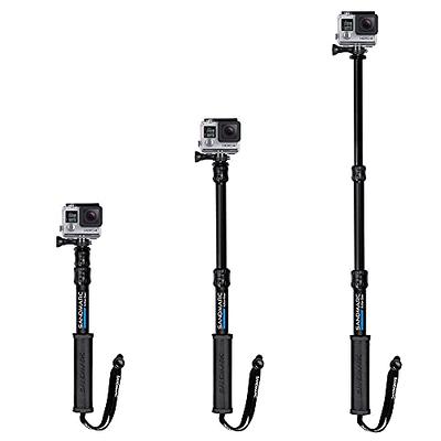 79inch Long Selfie Stick for GoPro 11 10 9 8 7 6 5 Blcak 4 Silver Go Pro Max  Session, DJI Osmo Action 2,AKASO,Insta360 One R Cameras, 45-200cm  Extendable Pole Monopod