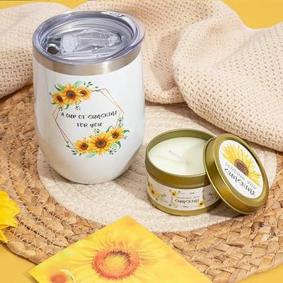 Birthday Gifts for Women, Sunflower Gifts Sending Sunshine, Get Well Soon  Gifts Basket Care Package Unique Relaxation Gifts Box for Thinking of You