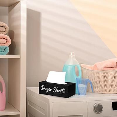 Kigley 2 Pcs Clear Dryer Sheet Holder Acrylic Laundry Pods Container with  Lid Transparent Dryer Sheet Dispenser Laundry Room Organizer Storage Box  for Detergent Fabric Softener Sheets, 2 Size - Yahoo Shopping