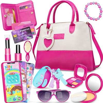 Mozok Kids Makeup Kit for Girls, Real Play Make Up Set Toys for 3 4 5 6 7 8 9 10 Years Old Girls, Washable Pretend Dress Up Beauty