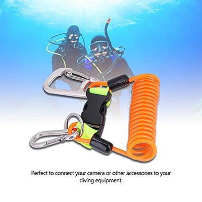 SALALIS Diving Lanyard, Retractable Diving Lanyard Spring Coil Rope Diving  Buckle Tools for Scuba Diving, Outdoor Climbing, Underwater Photography  (Orange) - Yahoo Shopping