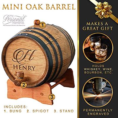 Custom Engraved and Personalized Whiskey Wine Scotch Bourbon Mini Oak Barrel  - Complete Aging Kit - MPM Styles (5 Liter) - Yahoo Shopping