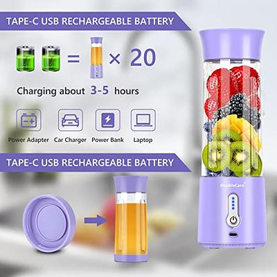 Buy Purple Portable and Rechargeable Battery Juice USB Blender