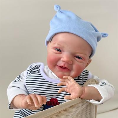  Pinky Reborn Toddler Baby Doll Boys 24 Inch Realistic Soft  Silicone Newborn Babies Dolls Gift Set for Kids Age 3+ : Toys & Games