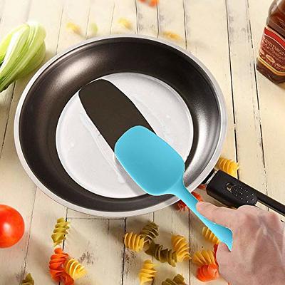 6 Piece Silicone Spatula Set - Heat Resistant Nonstick Spatulas Set with Stainless Steel Core, Food Grade Silicone Spatulas for Baking Cooking