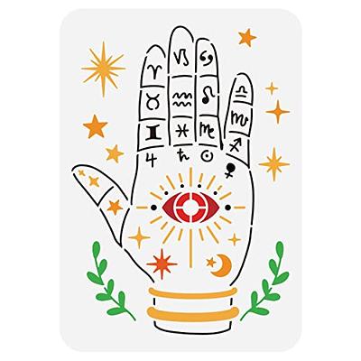 FINGERINSPIRE Sun Drawing Painting Stencils Templates (11.8x11