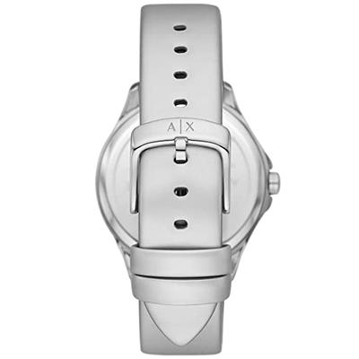 A|X ARMANI EXCHANGE Women's Three-Hand Silver Leather Watch (Model