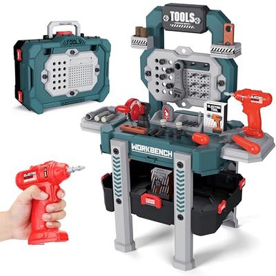 POFJOEQ Kids Tool Bench with Electric Drill, Transformable Tool Set, Build  Your Own Toy Tool Box-90PC Realistic Tools and Accessories