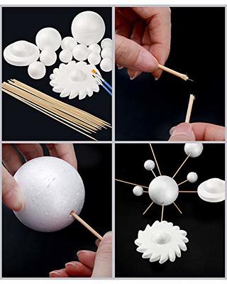 Pllieay Solar System Model Foam Ball Kit Includes 14PCS Mixed