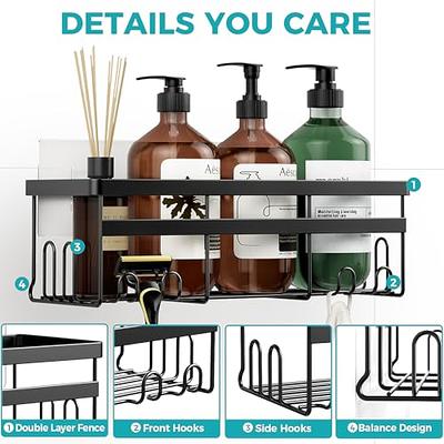  EAGMAK 2 Pack Transparent Shower Caddy Adhesive for Replacement,  No Drilling , Soap Holder, Bathroom Storage Shelves and Kitchen Racks :  Home & Kitchen