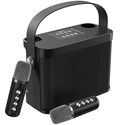 Karaoke Machine, Portable Pa Speaker System With 2 Wireless